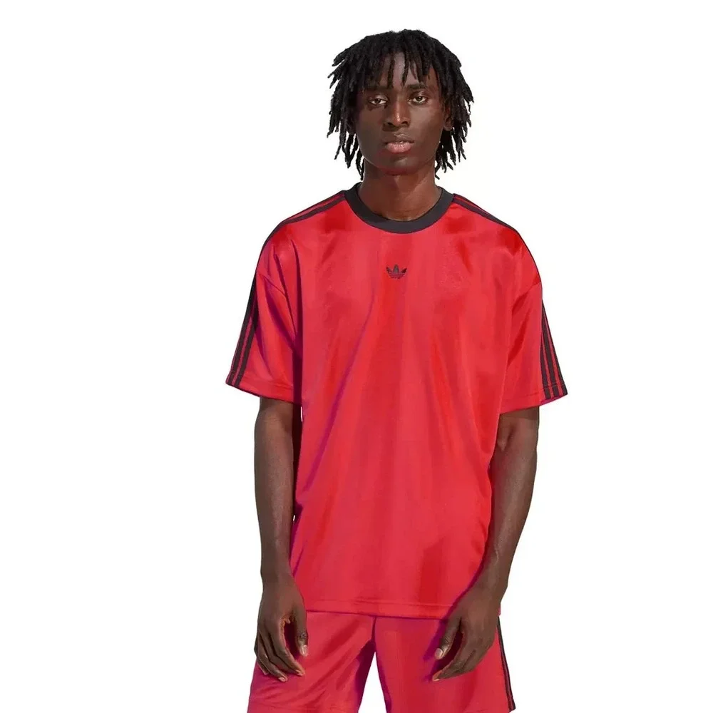 Adidas Originals Men's Size M Jacquard Jersey T Shirt Lucid Red JW5879